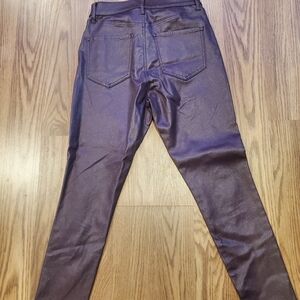 Express Shimmering Purple Cropped Pants